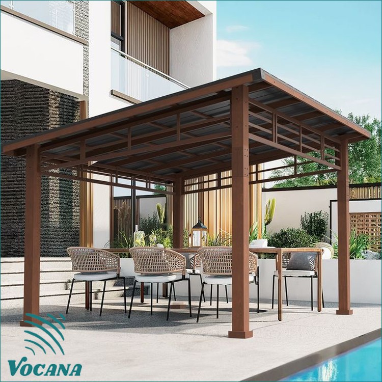 pergola with louvered roof