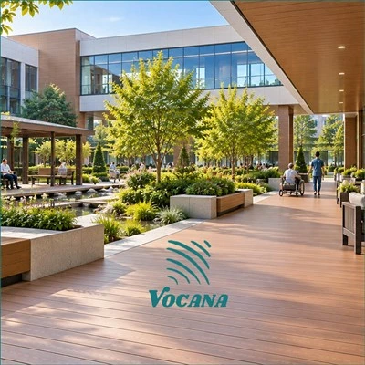 Decking WPC Untuk Taman Penyembuhan Hospital|Vocana